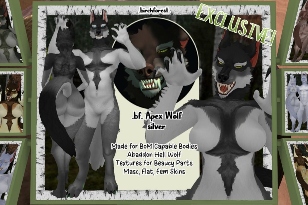 Apex Wolf Skins - BOM, L$380 each