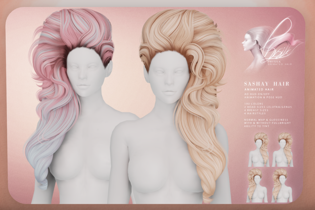 Sashay Hair, L$529 each