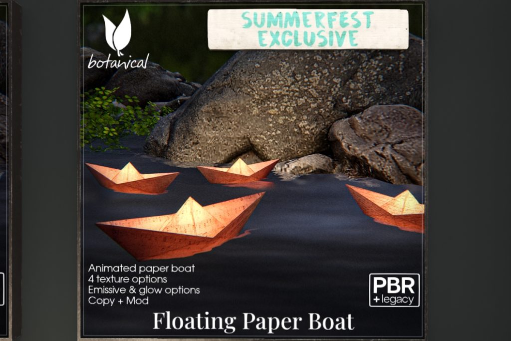 Floating Paper Boat, L$299