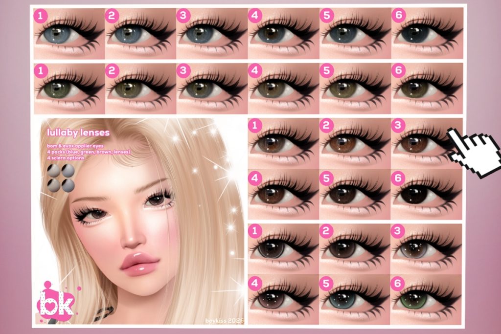 Lullaby Lenses - BOM/EvoX, L$360