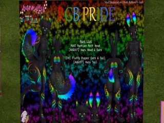 RGB Pride Parts - See Ad For Fits, L$600
