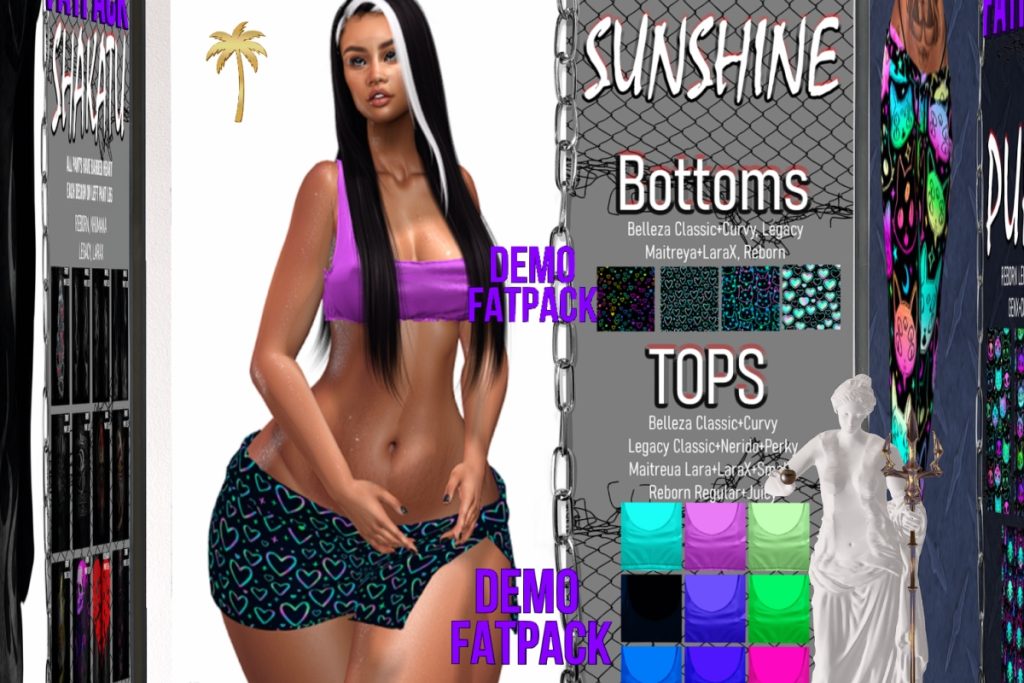 Sunshine Top+Bottoms - See Ad for Fits, L$350-650 each FP