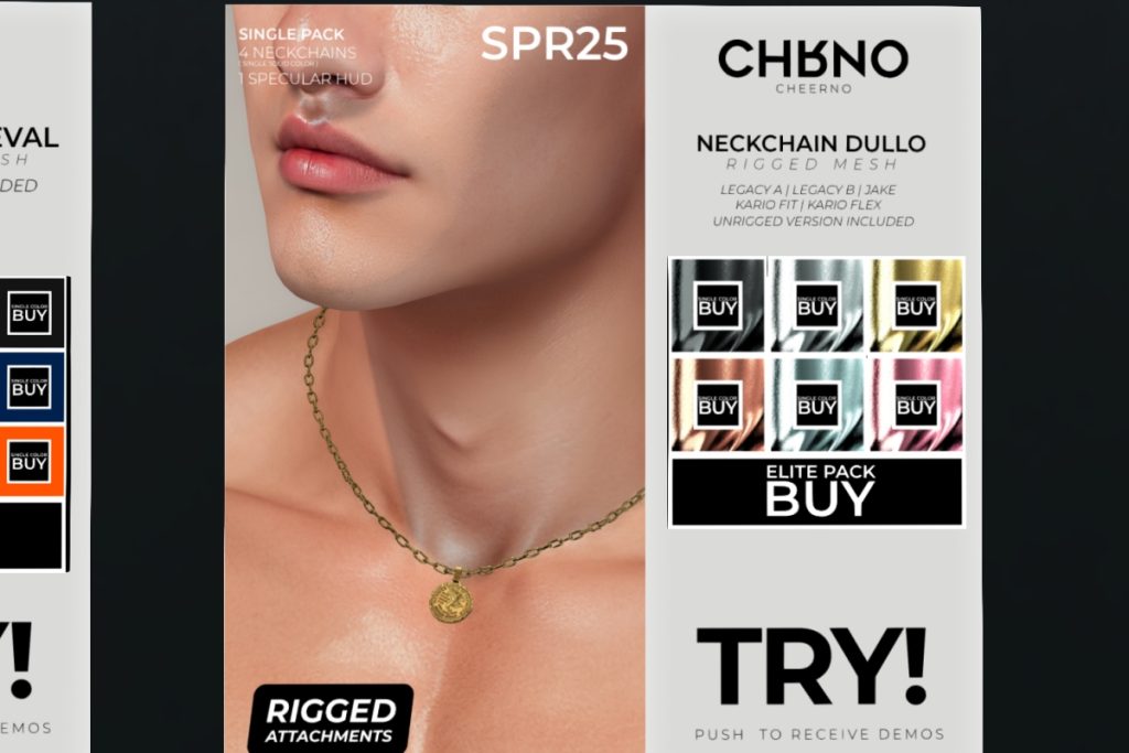 Neckchain Dullo, L$237 each