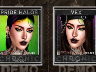 Pride Halos Makeup - EvoX, L$85 | Vex Makeup - EvoX, L$185