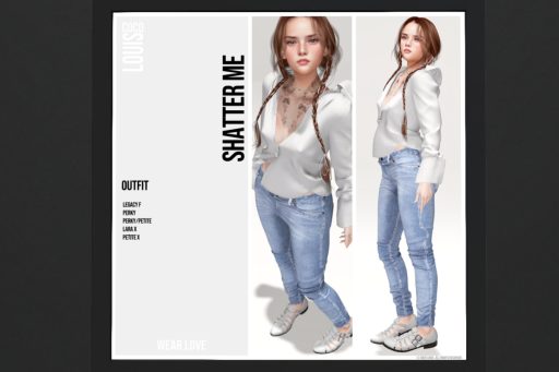 Shatter Me Set - See Ad for Fits, L$349 each/L$1899-L$1999 each FP