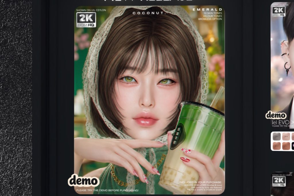 Emerald Skin - EvoX, L$630 each/L$5850 FP