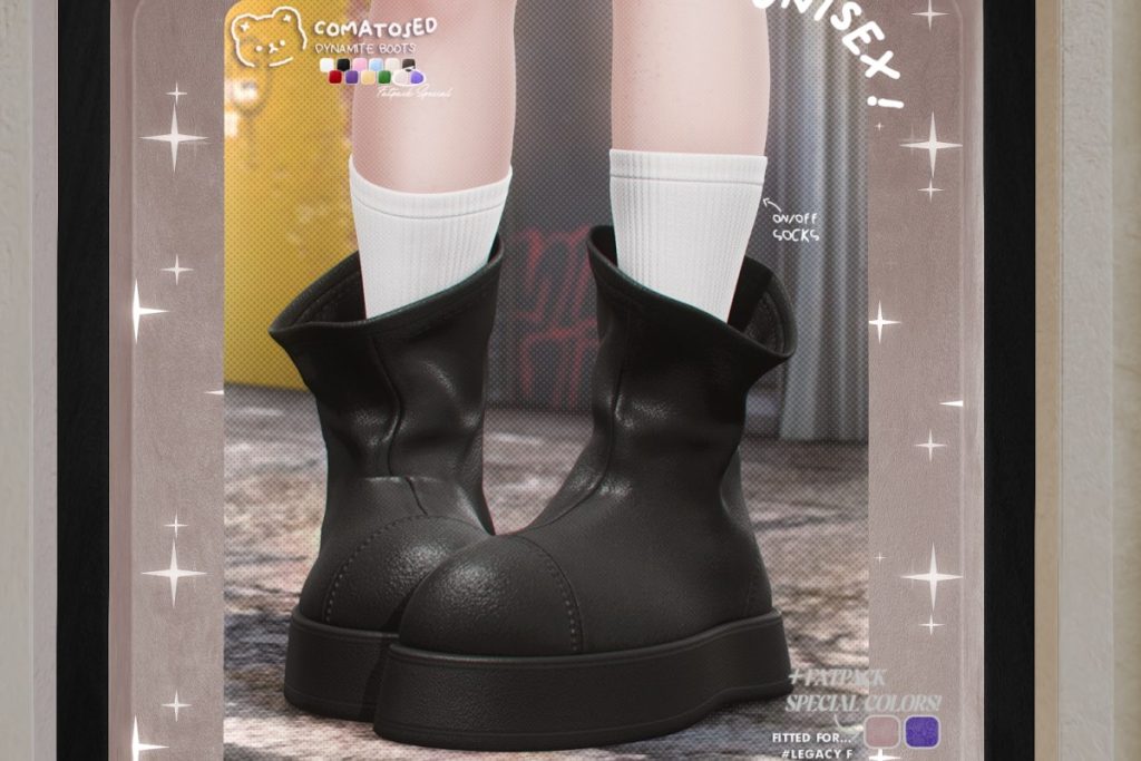 Dynamite Boots - Legacy M+F/Reborn/+mods, 250 each/L$1200 FP