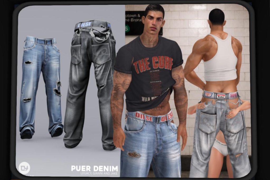 Puer Denim - Gianni/Jake/Legacy, L$299 each/L$1599 FP