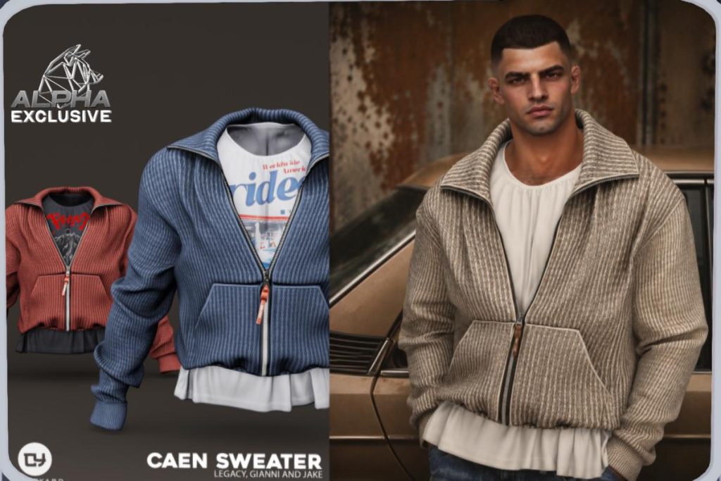 Caen Sweater - Gianni/Jake/Legacy, L$299 each/L$1599 FP