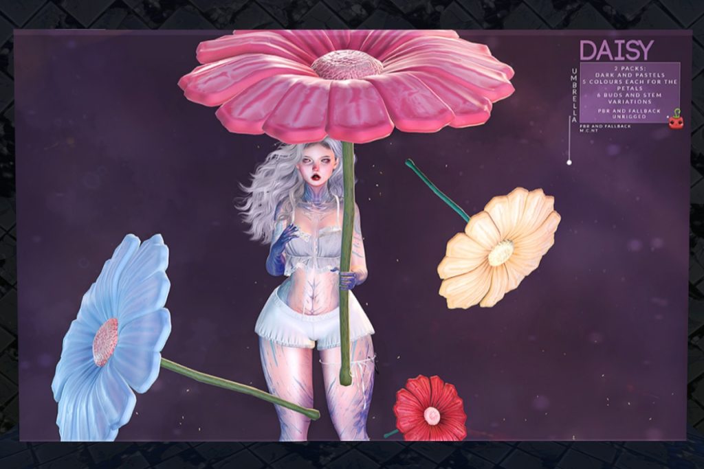 Daisy Umbrella, L$249 each/L$498 FP