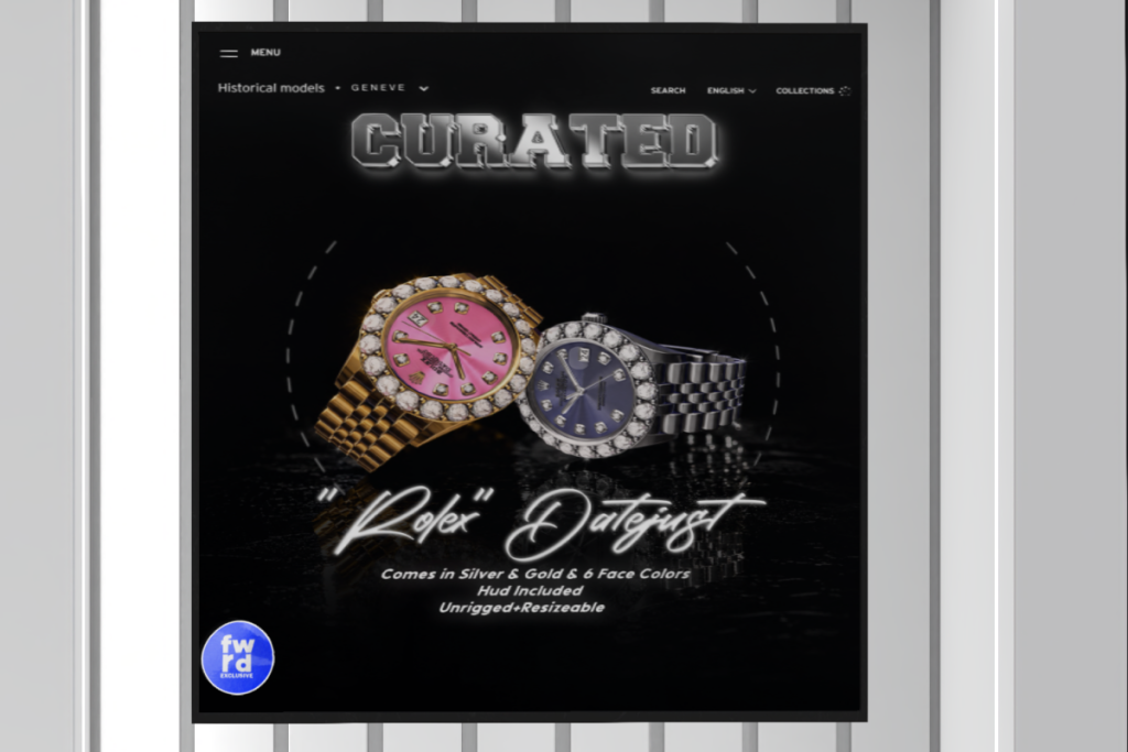 Rolex Datejust, L$888 each set, L$1498 FP