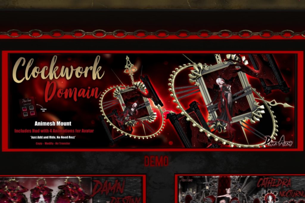 Clockwork Domain Animesh Mount, L$499