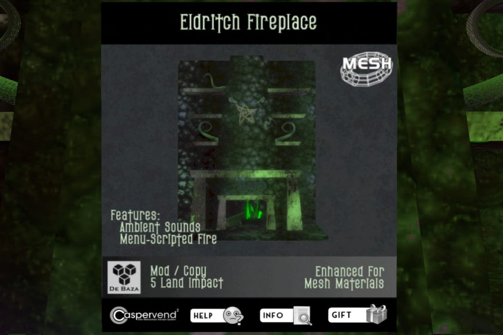 Eldritch Fireplace, L$500