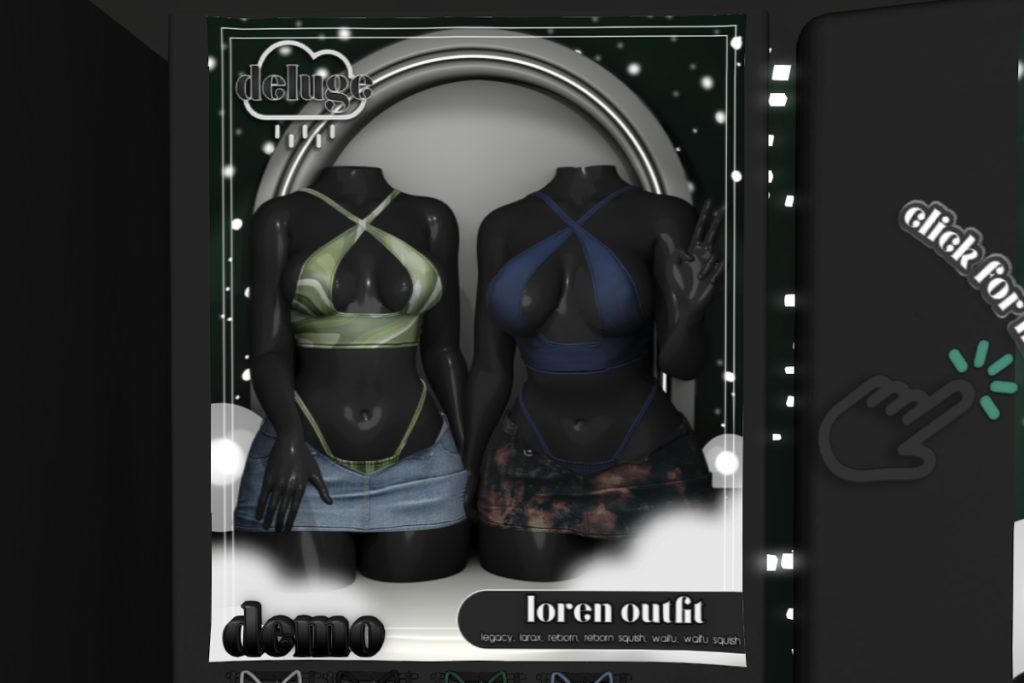 Loren Top and Skirt - Legacy/MaitreyaX/Reborn/+mods, L$325 each/L$1325 each FP