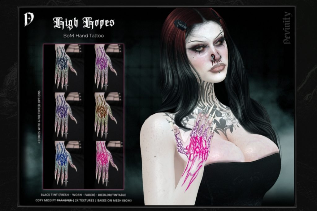 High Hope Tattoos - BOM, L$350