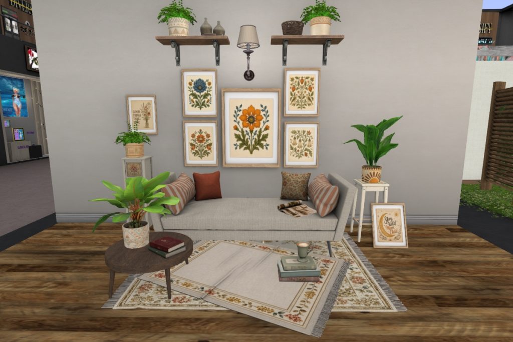 Florabelle Lounge Decor Collection, L$249-L$1050 each