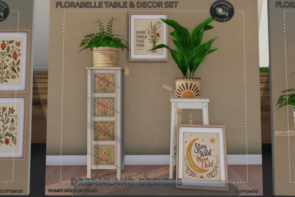 Florabelle Table &amp; Decor Set, L$299