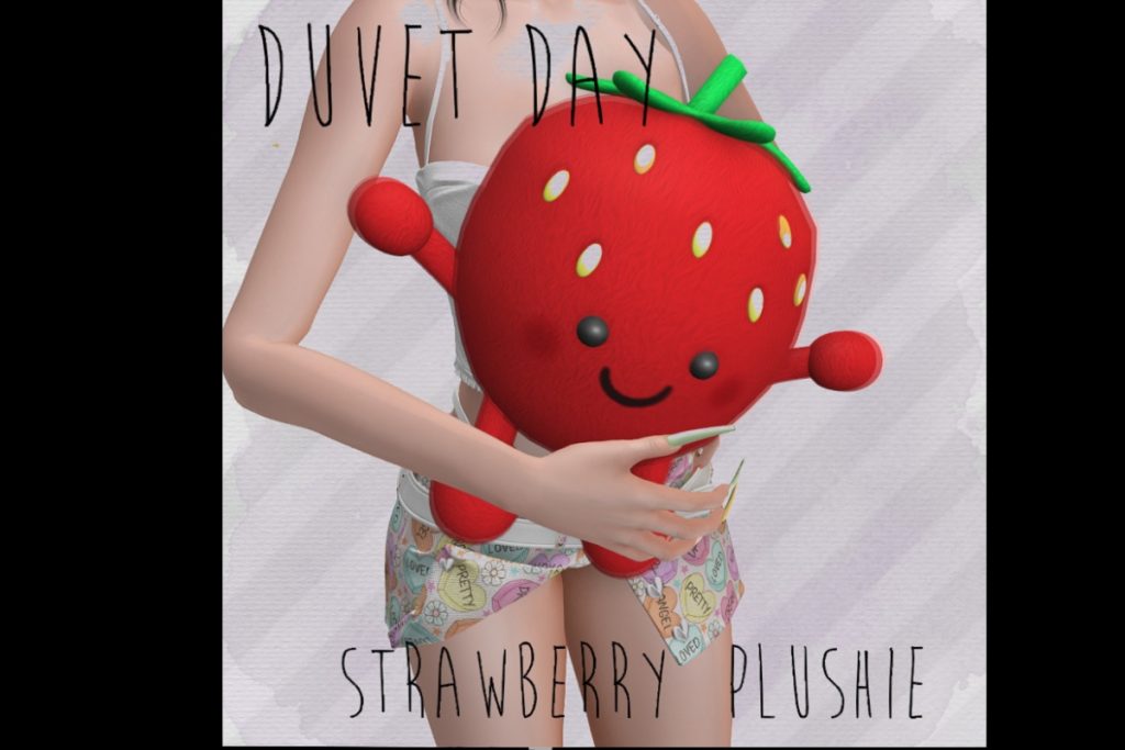 Strawberry Plushie Holdable, L$150
