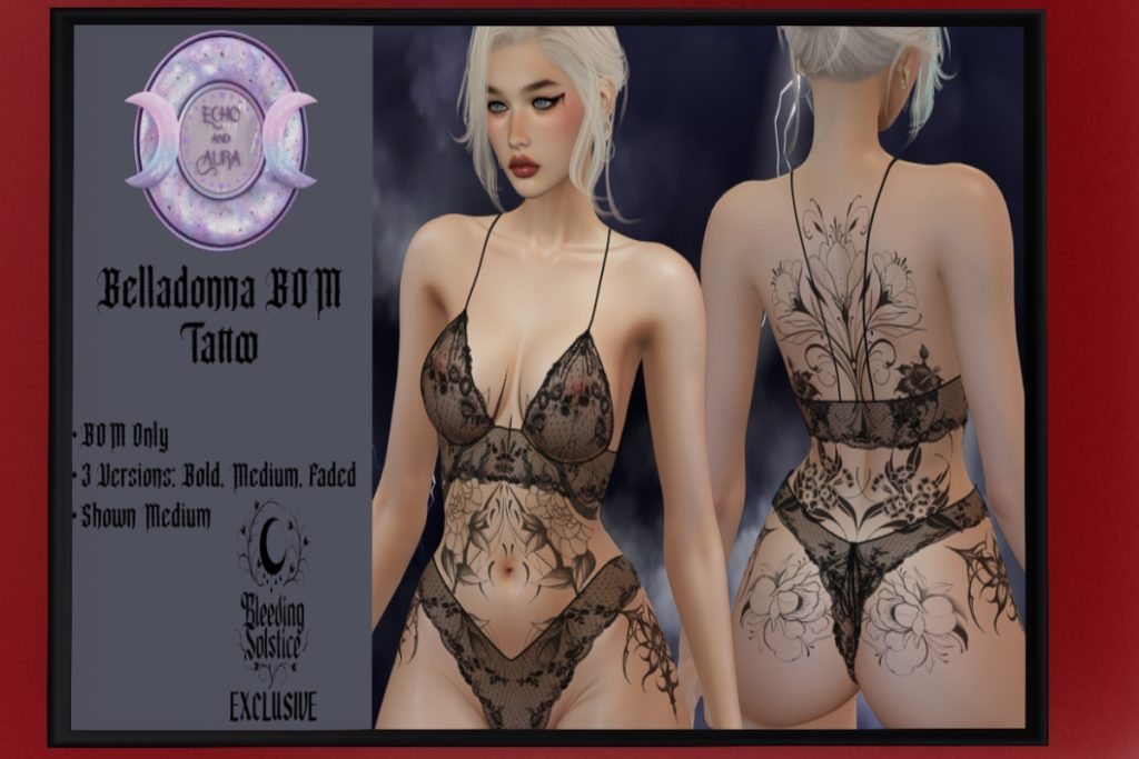 Belladonna Tattoo - BOM, L$200