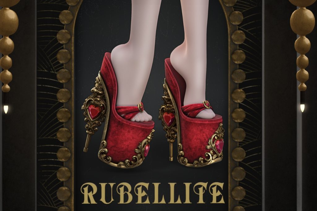 Rubellite Shoes - Legacy/MaitreyaX/Reborn, L$350 each/L$1250 FP