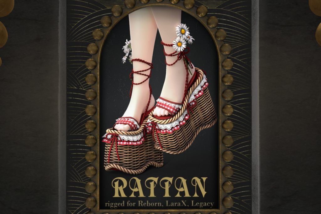 Rattan Sandals - Legacy/MaitreyaX/Reborn, L$350 each/L$1250 FP