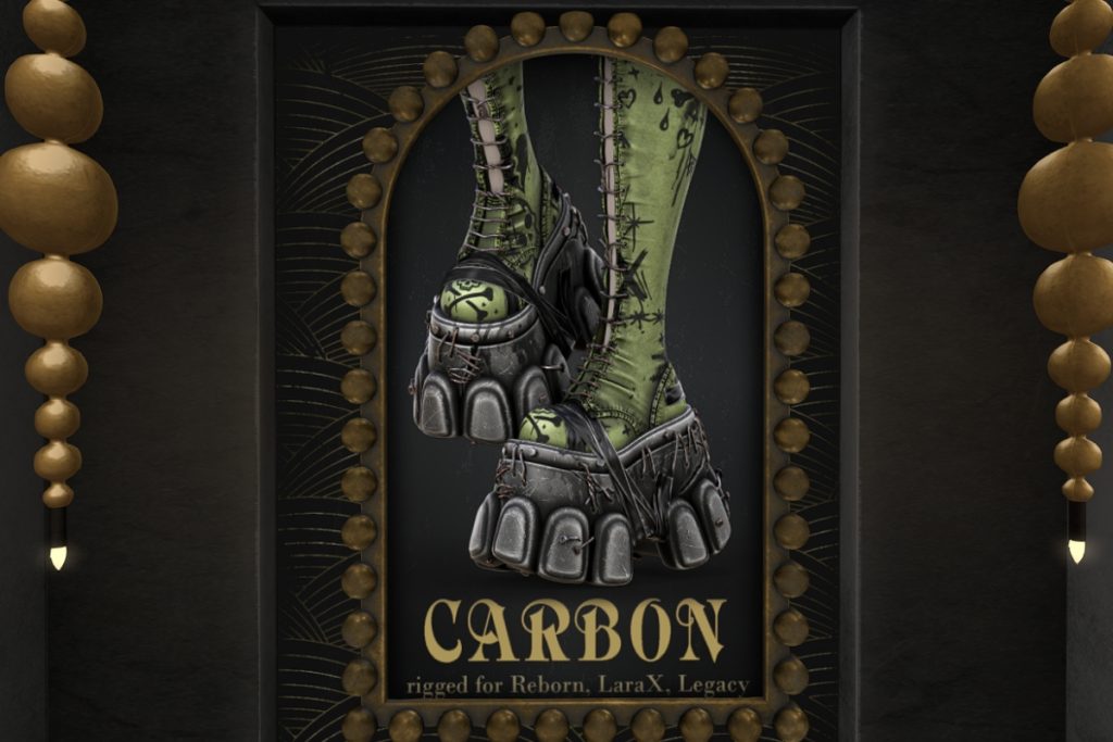 Carbon Boots - Legacy/MaitreyaX/Reborn, L$350 each/L$1250 FP