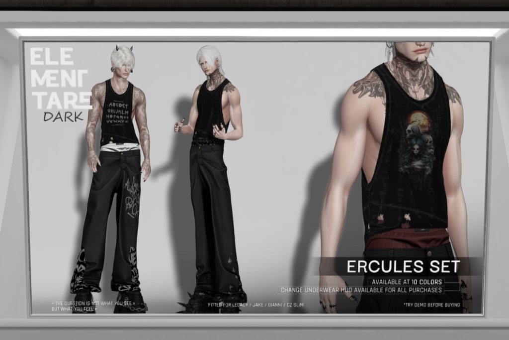Ercules Tanktop and Pants - CZ Slim/Gianni/Jake/Legacy, L$250 each/L$950 each