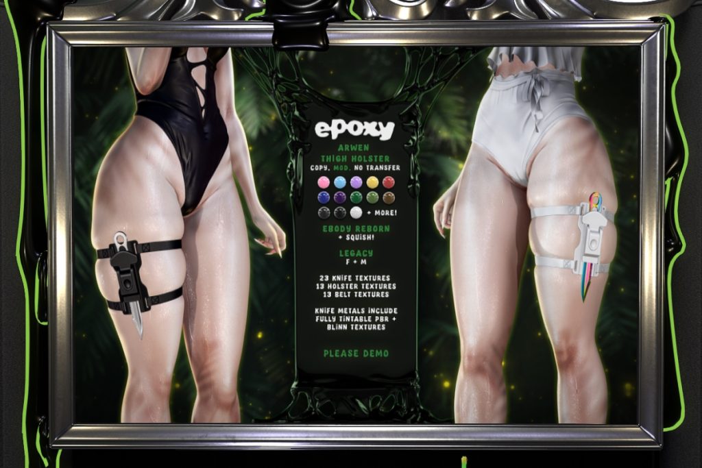 Arwen Thigh Holster - Legacy F+M/Reborn/+mods, L$699