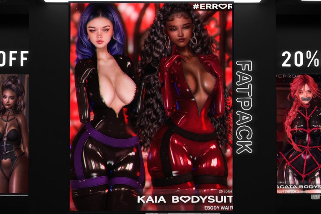 Kaia Bodysuit - Reborn/+mods, L$249 each/L$1099 FP