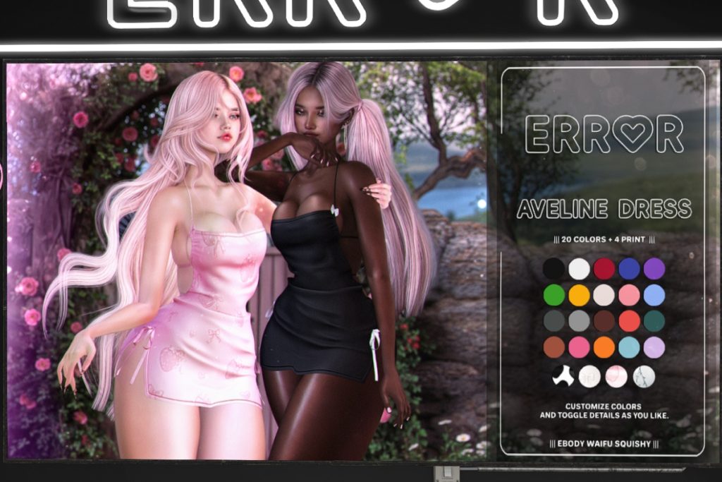 Aveline Dress - Reborn/+mods, L$199 each/L$1299 FP