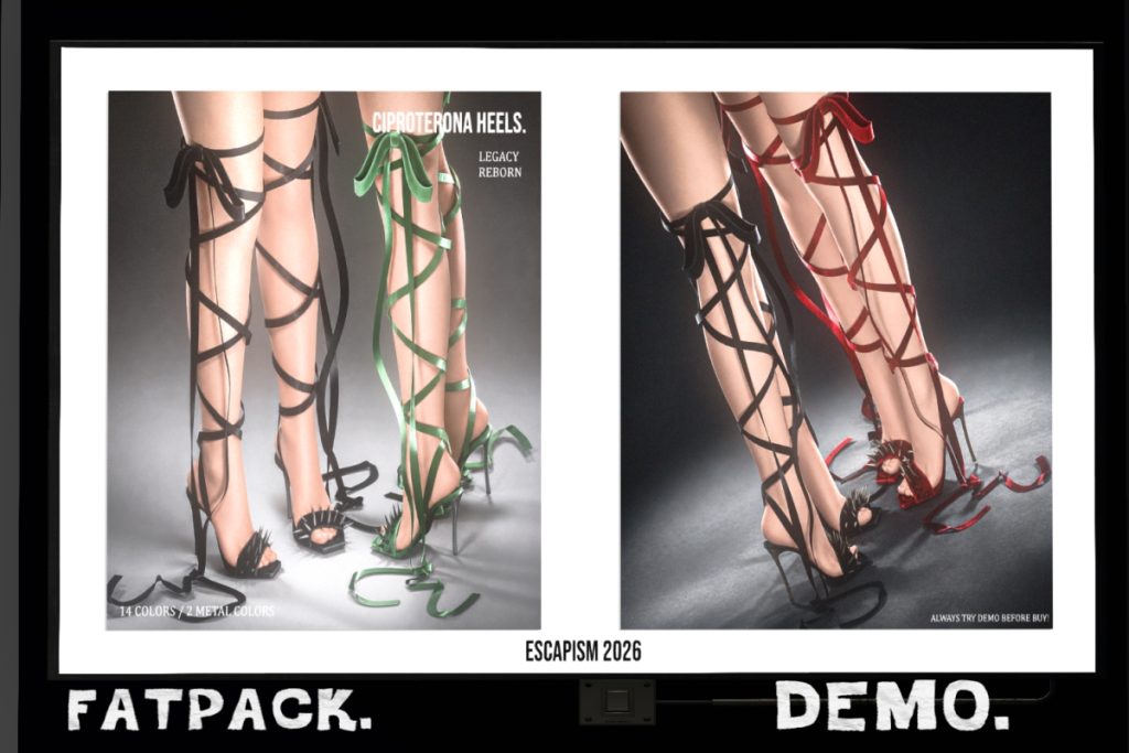 Ciproterna Heels - Legacy/Reborn, L$250 each/L$650 FP