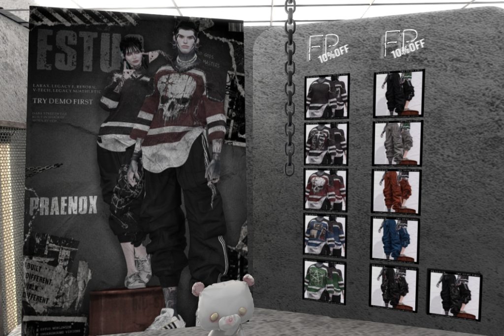 Praenox T-Shirt and Pants - Legacy F+M/MaitreyaX/Reborn/+mods, L$299 each/L$799 each FP