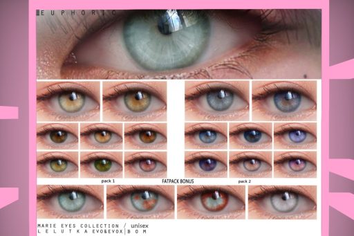Janelle Eyes - EvoX, L$380 each/L$700 FP