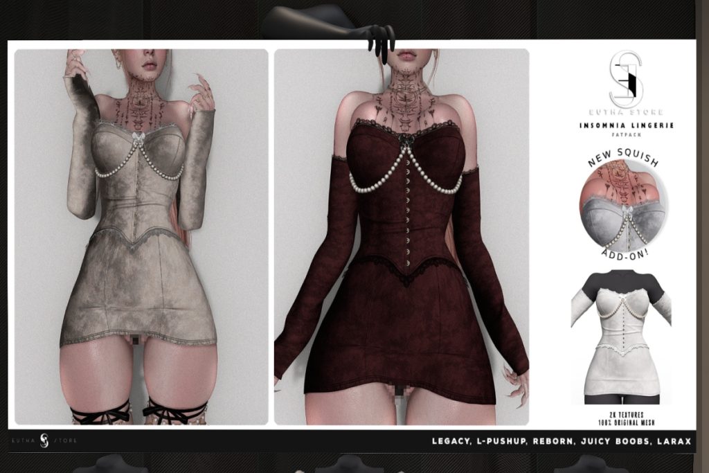 Insomnia Lingerie - Legacy/MaitreyaX/Reborn/+mods, L$299 each/L$899 FP