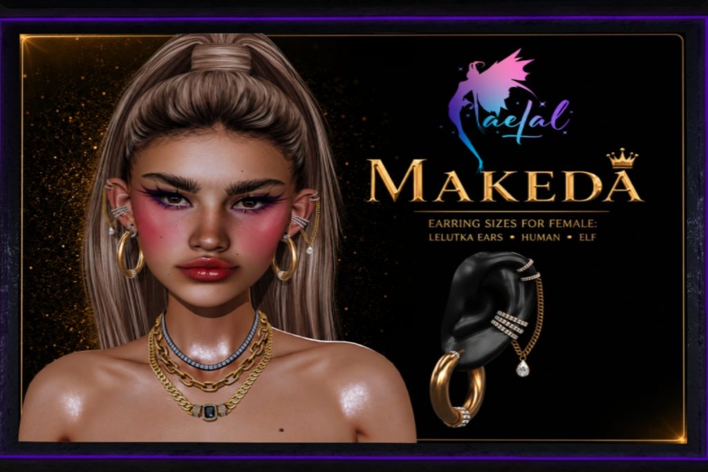 Makeda Earrings - EvoX F Ears, L$229