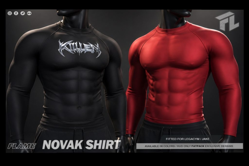 Novak Shirt - Jake/Legacy, L$299 each/L$999 FP