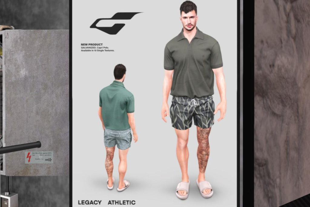 Capri Polo - Legacy Athletic, L$299 each/L$999 FP