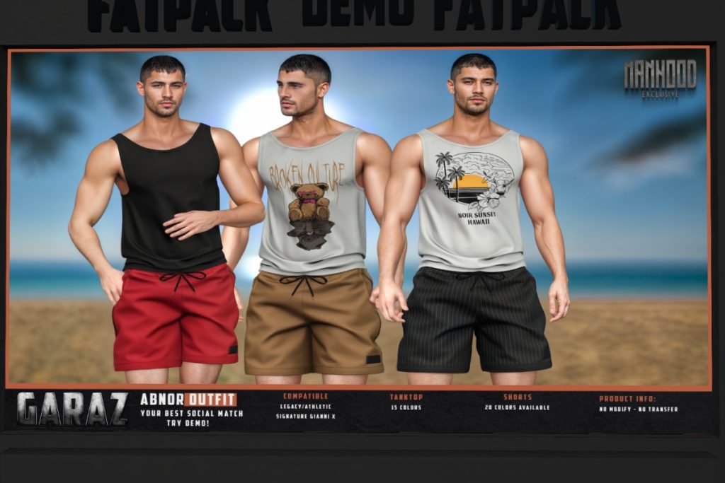 Abnor Outfit - GianniX/Legacy, L$249 each/L$1200 each FP