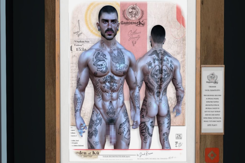 Outlaw Sin Tattoo - BOM, L$300
