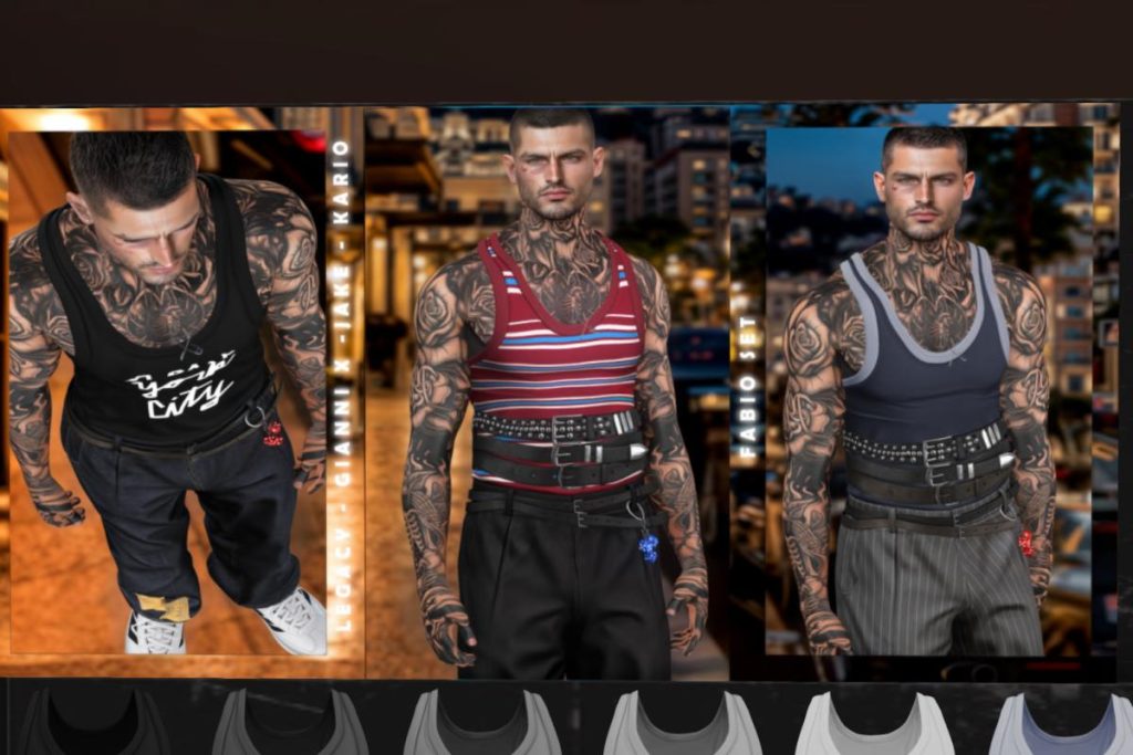 Fabio Set - GianniX/Jake/Kario/Legacy, L$289 each/L$1899 each FP