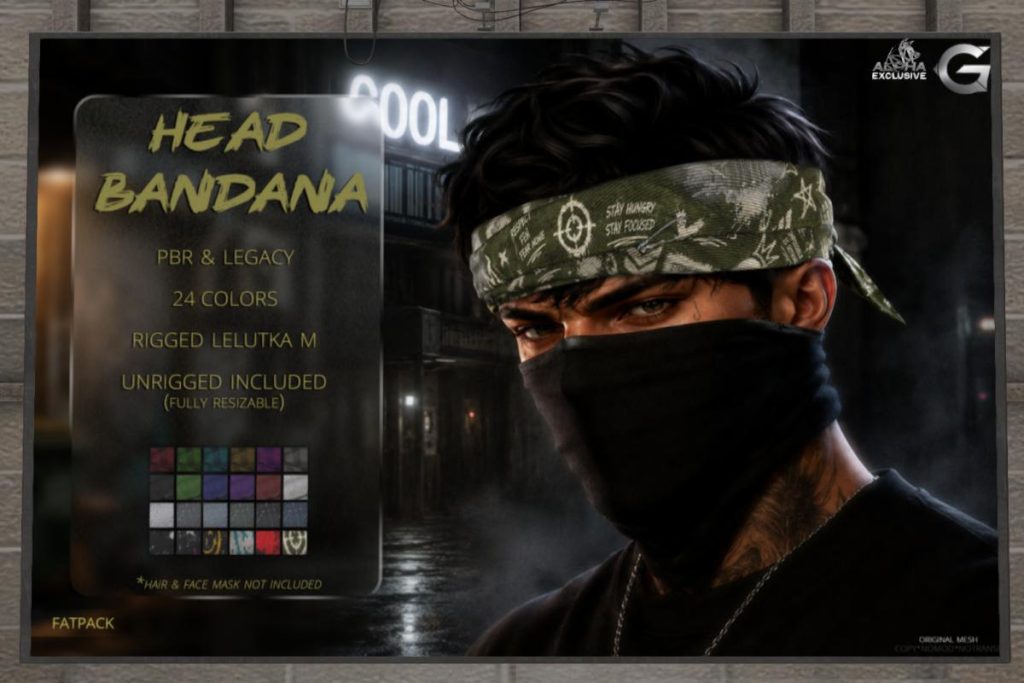 Head Bandana, L$299 each