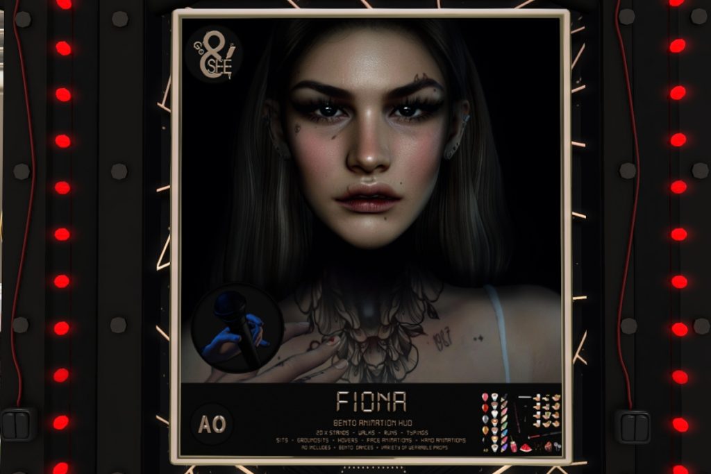 Fiona Animations, L$120 each/L$2500 A/O