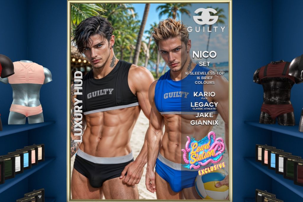 Nico Set - GianniX/Jake/Kario Flex/Legacy/+mods, L$249 each/L$1099 each FP