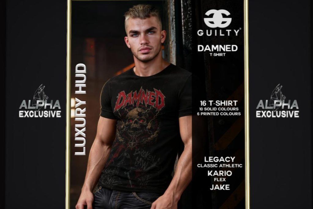 Damned T Shirt - Jake/Kario/Legacy/+mods, L$249 each/L$1099 FP