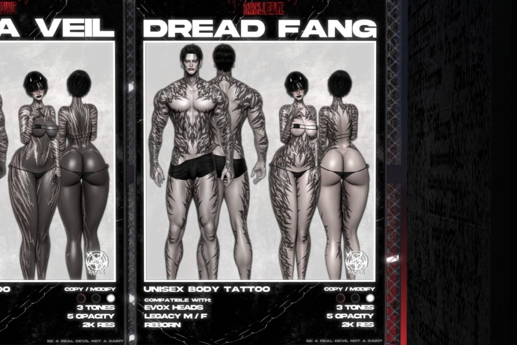 Dread Fang Tattoo - BOM/EvoX, L$299