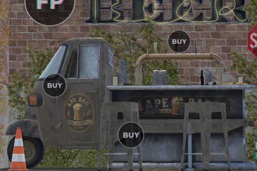 Ape Bar Set, L$199-L$299 each/L$999 FP
