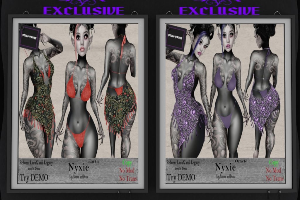 Nyxie Set - Legacy/MaitreyaX/Reborn, L$133 each