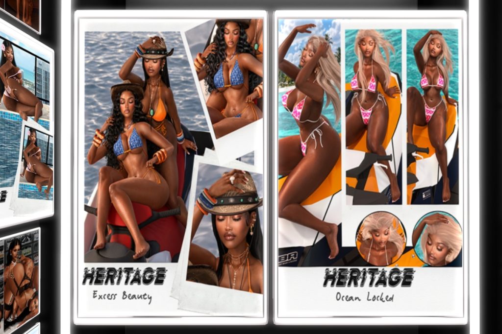 Excess Beauty and Ocean Locked Poses, L$350 each