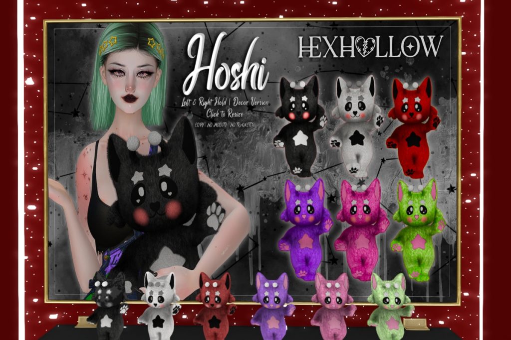 Hoshi Set, L$250 each/L$999 FP