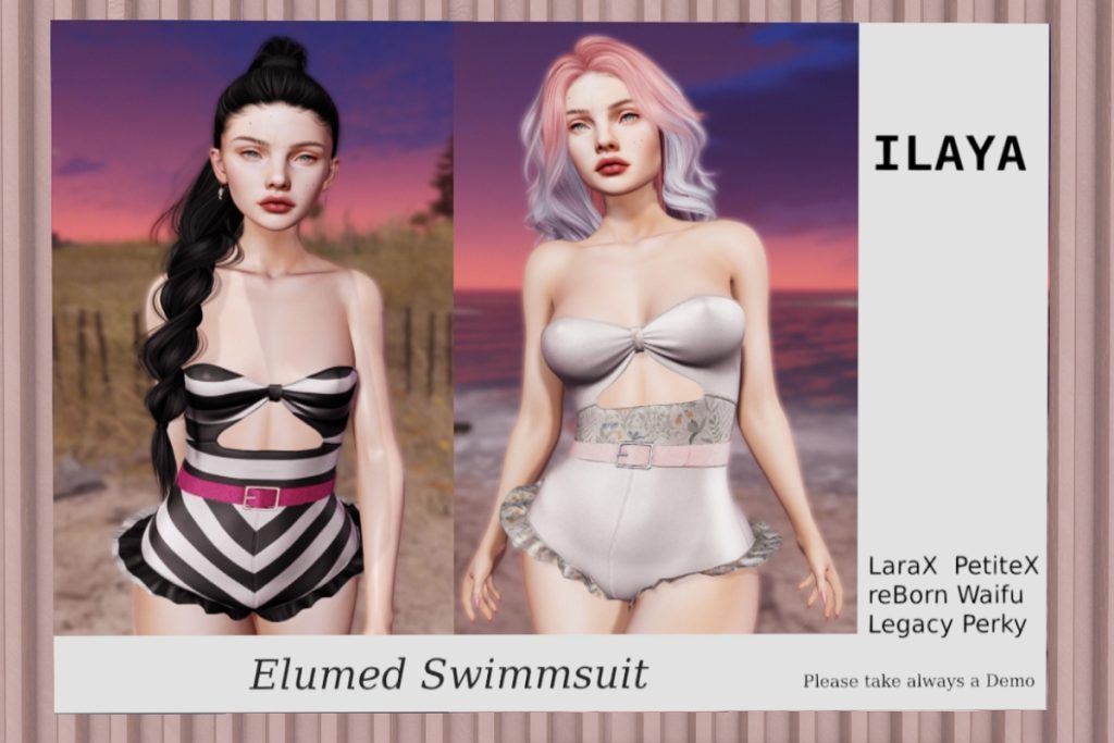 Elumed Swimsuit - Legacy/MaitreyaX/Reborn/+mods, L$210 each, L$899 FP